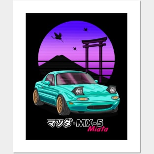 Green MX5 Miata JDM Legend Posters and Art